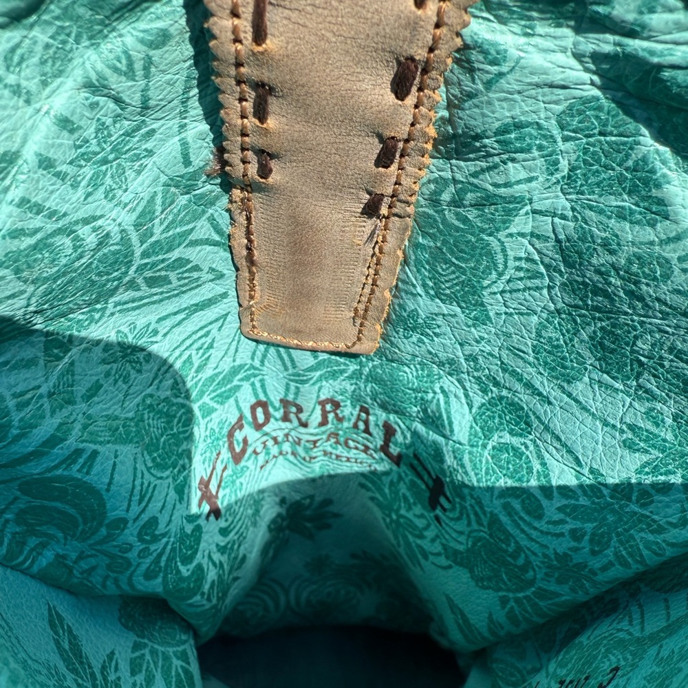 Corral | Circle G Tan Embroidered Boho Western Tassel Boots - 7 - Picture 9 of 10